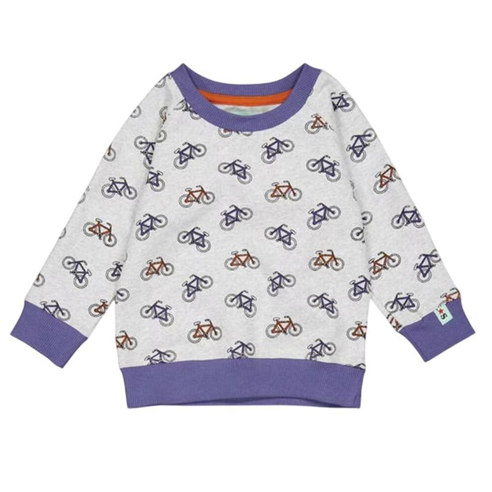 Bicycle Childrens/Kids All-Over Print Sweatshirt / Gray